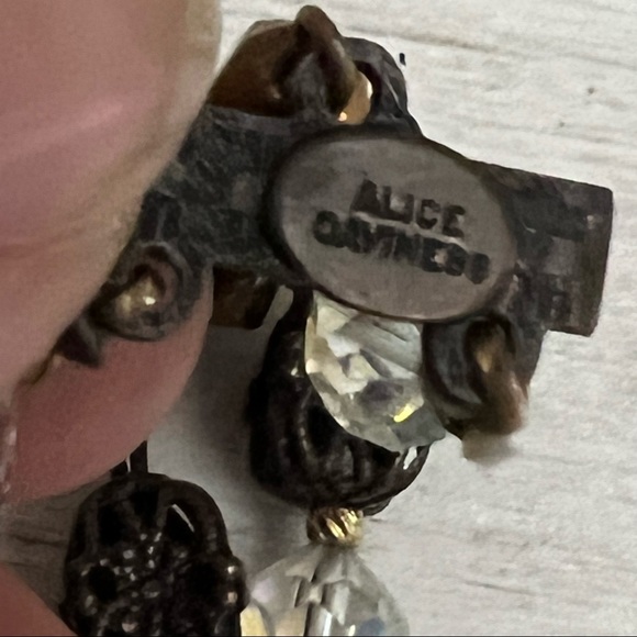 Alice Caviness Vintage Aurora Borealis Necklace and Earring Statement Set - Picture 12 of 15